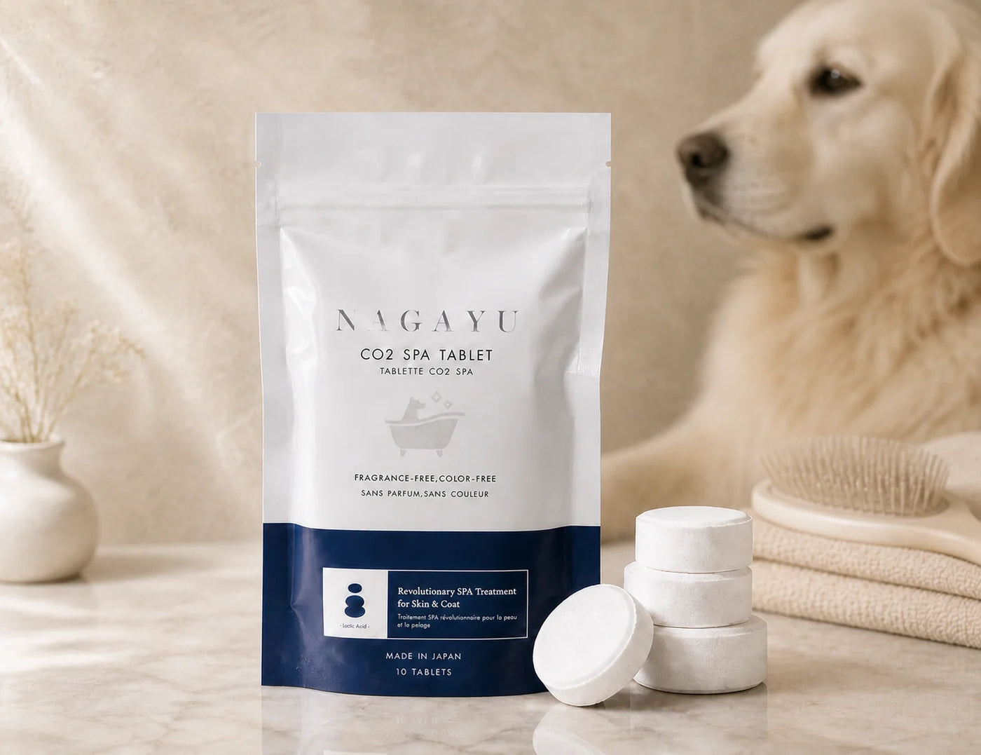 CO2 Tablet For Canine Skincare | Lactic Acid | 10 Pack