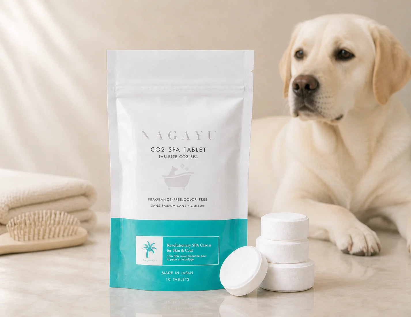 CO2 Tablet For Canine Skincare | Coconut Oil | 10 Pack